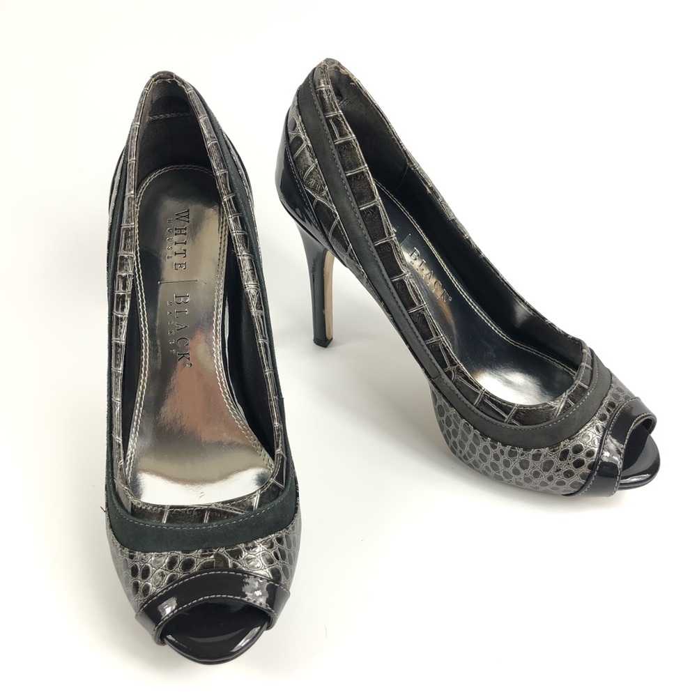 White House Black Market Klum Women’s Peep Toe Heels Size 7M